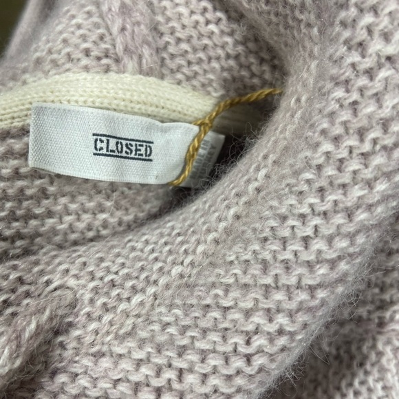Closed Alpaca/Wool blend hoodie sweater size S ,New no tag in light purple/gray - Picture 2 of 4